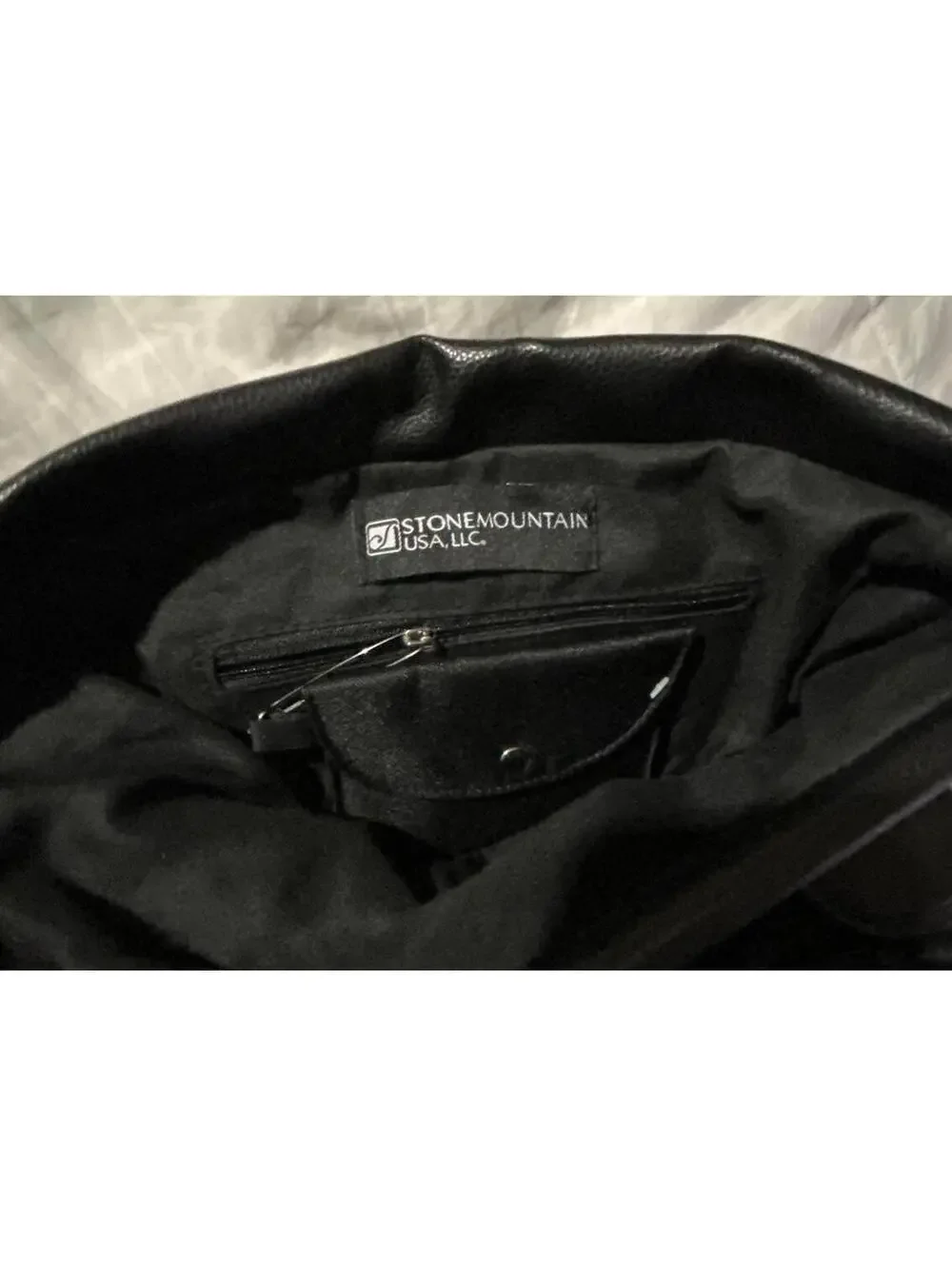 Stone Mountain Black Back Pack Purse